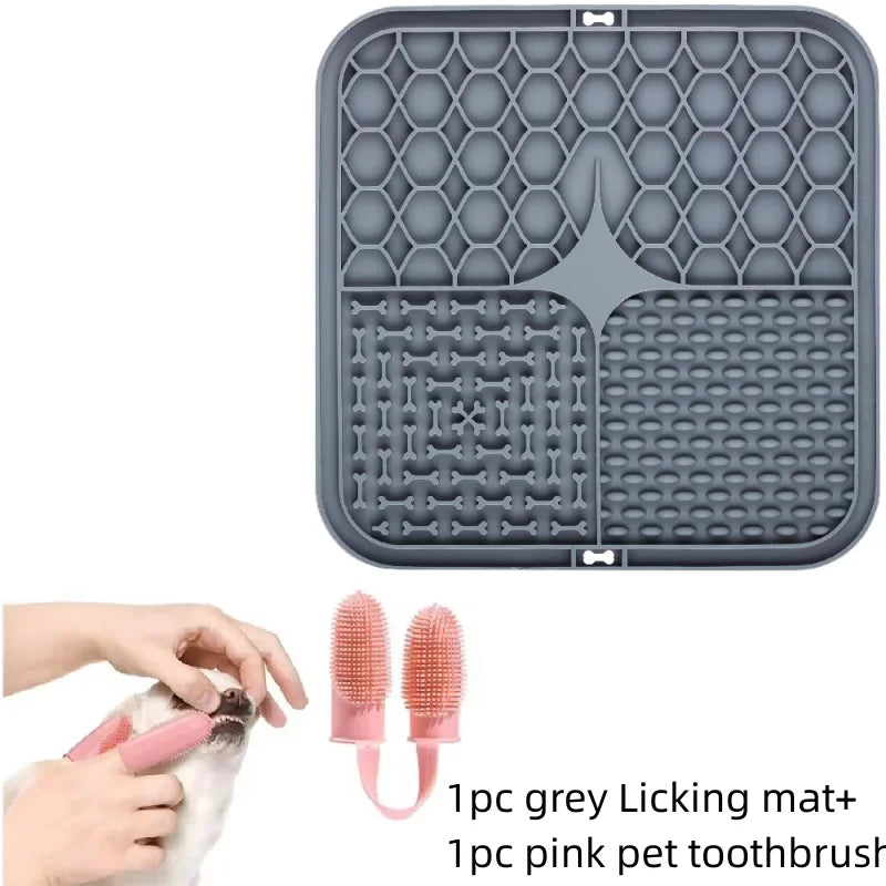 🌟 Silicone Slow-Feeding Mat for Dogs & Cats 🐾 | Lick Pad Anti-Anxiety & Training Tool