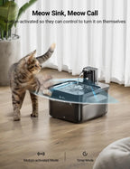 2.5L Automatic Water Dispenser for Cats and Dogs - Wireless, Smart Sensor, Ultra Silent 🐱💧
