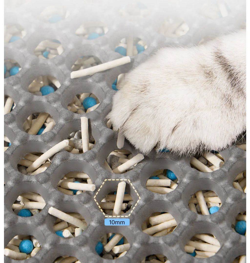 Double-Layer Cat Litter Trapping Mat 🐾 | Waterproof, Easy-Clean & Anti-Tracking