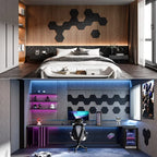 🎧 12-Pack Hexagonal Acoustic Panels – Premium Soundproof Foam Tiles