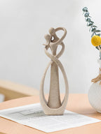 ❤️ Nordic Embracing Couple Sculpture – Modern Love Figurine