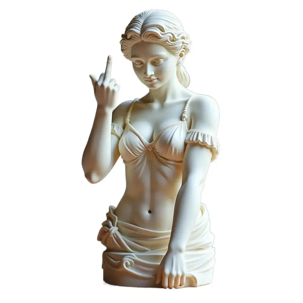 🖕🔥 “Bold Attitude Resin Figurine – Middle Finger Statement Statue”