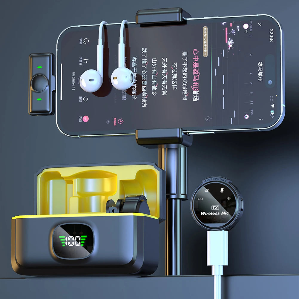 ✨ Wireless Magnetic Clip Microphone – Portable Lavalier Mic for TikTok, Vlogs & Interviews 🎤📱