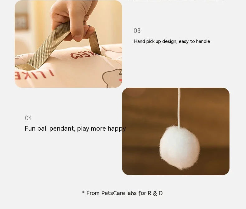 Cozy Arch Pet House 🐾 Soft Enclosed Bed for Cats & Small Dogs