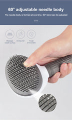 Self-Cleaning Pet Grooming Brush – Anti-Shedding Comb for Dogs & Cats 🐶🐱✨