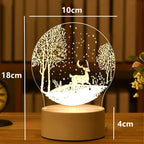 💡 3D Visual Illusion Night Light – LED Desk Lamp