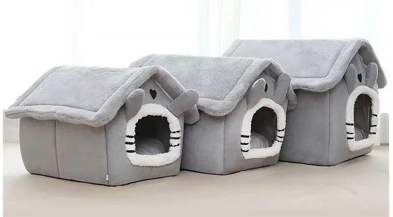 🏠 House-shaped kennel for dogs and cats - Soft, Cosy and Insulating