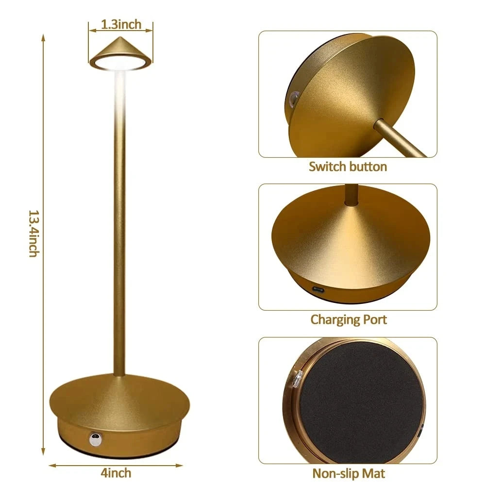 Creative Touch LED Table Lamp – Rechargeable Table Lamp 🌙✨