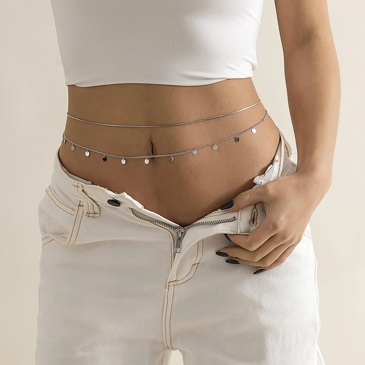 🌟 Crystal Belly Chain – Sparkling Waist Jewelry for Women ✨