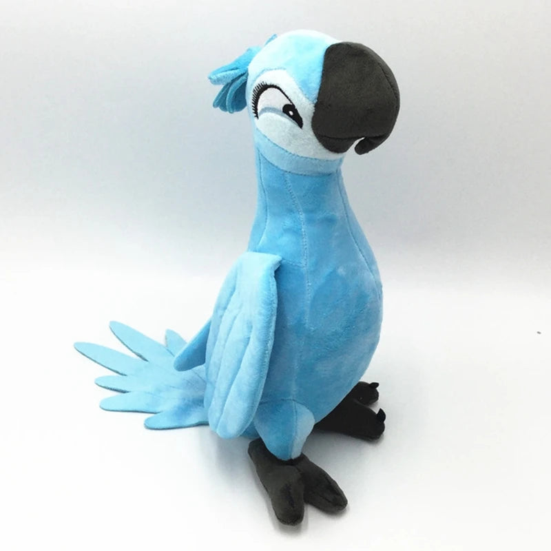 🦜 Plush “Rio” – Blu & Jewel | Peluche Super Soft 35 cm