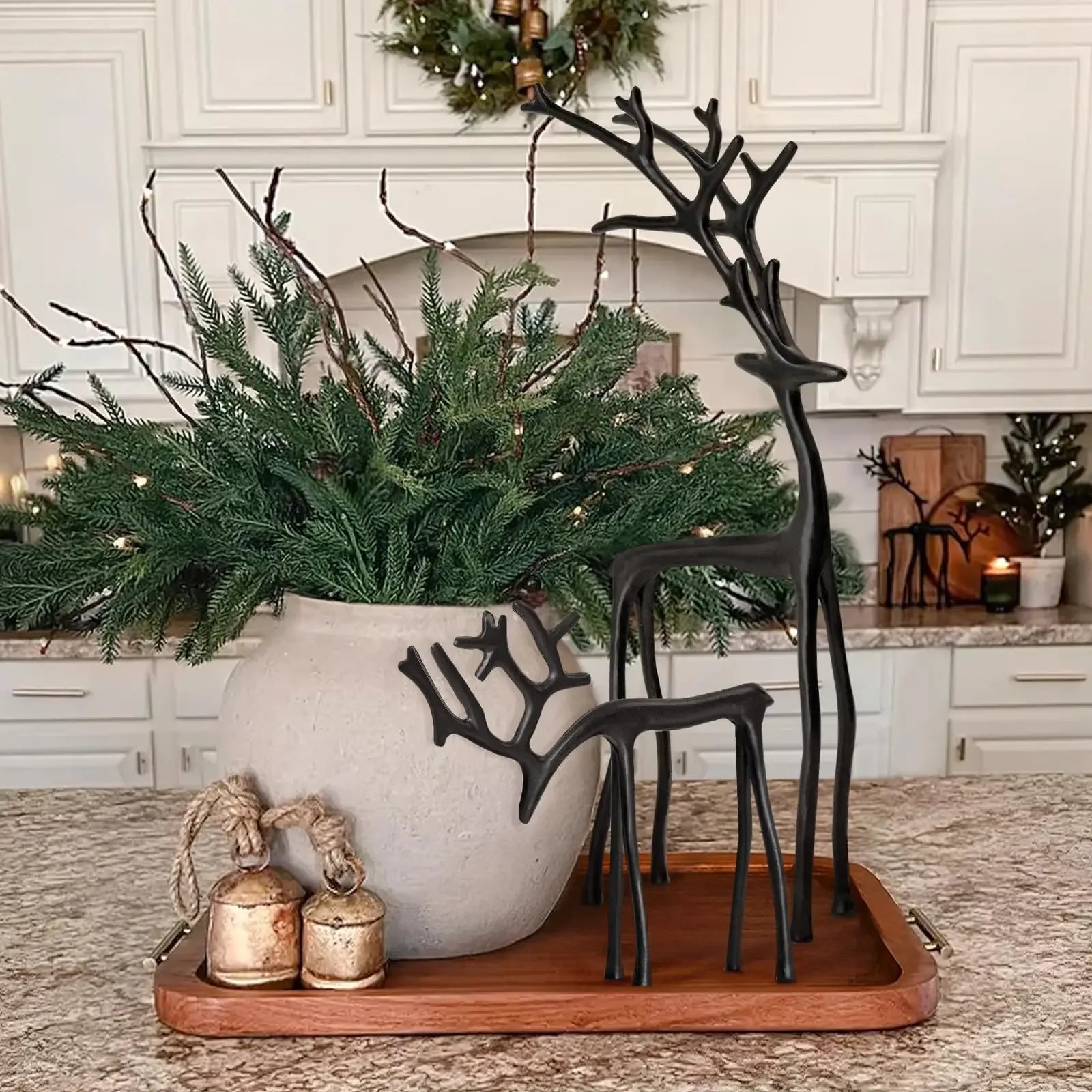 ✨ Modern Minimalist Reindeer Sculptures – Nordic Art Décor (Single or Set) 🦌