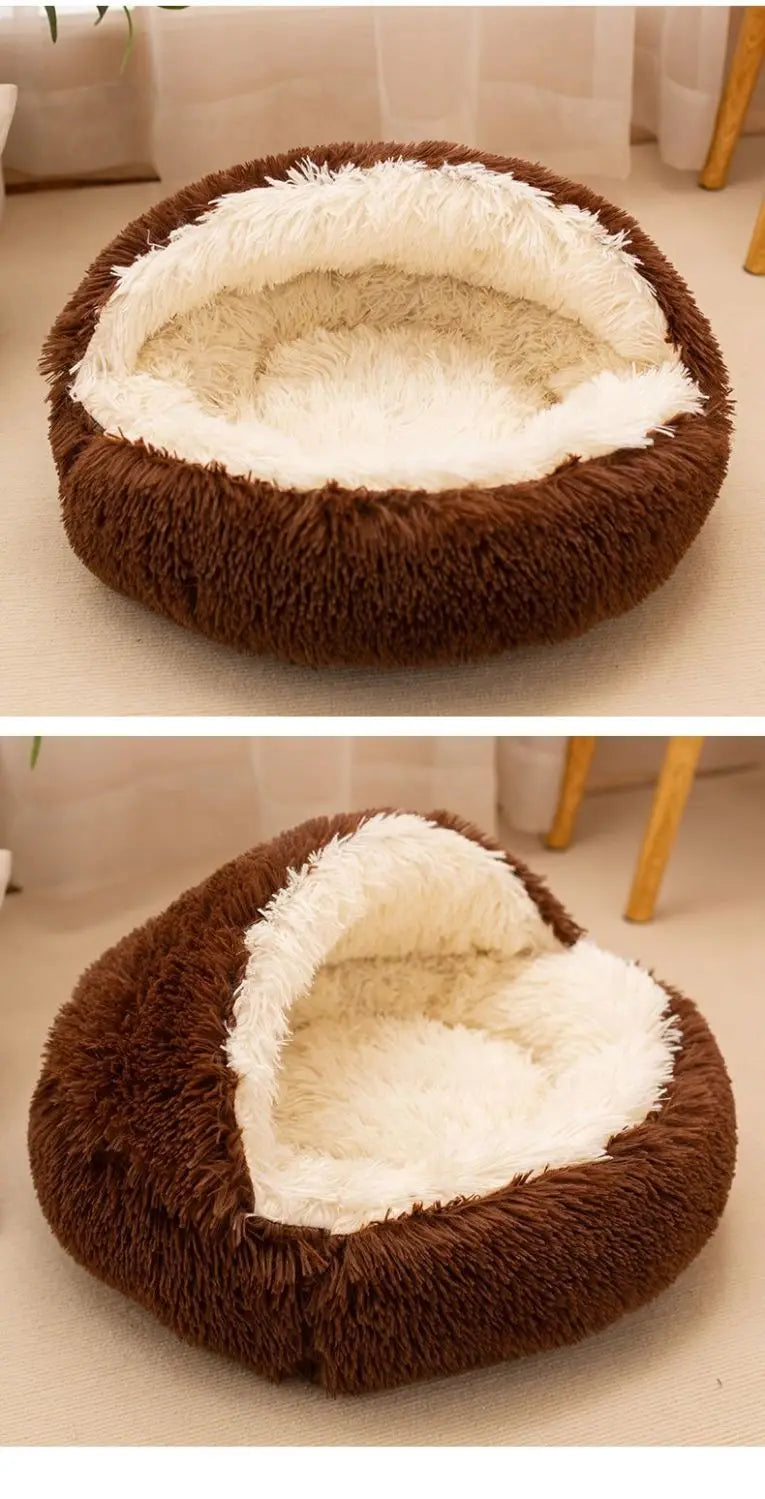 2-in-1 Nest Bed for Cats and Dogs - Soft, Enveloping and Transformable | 40-50-60 cm