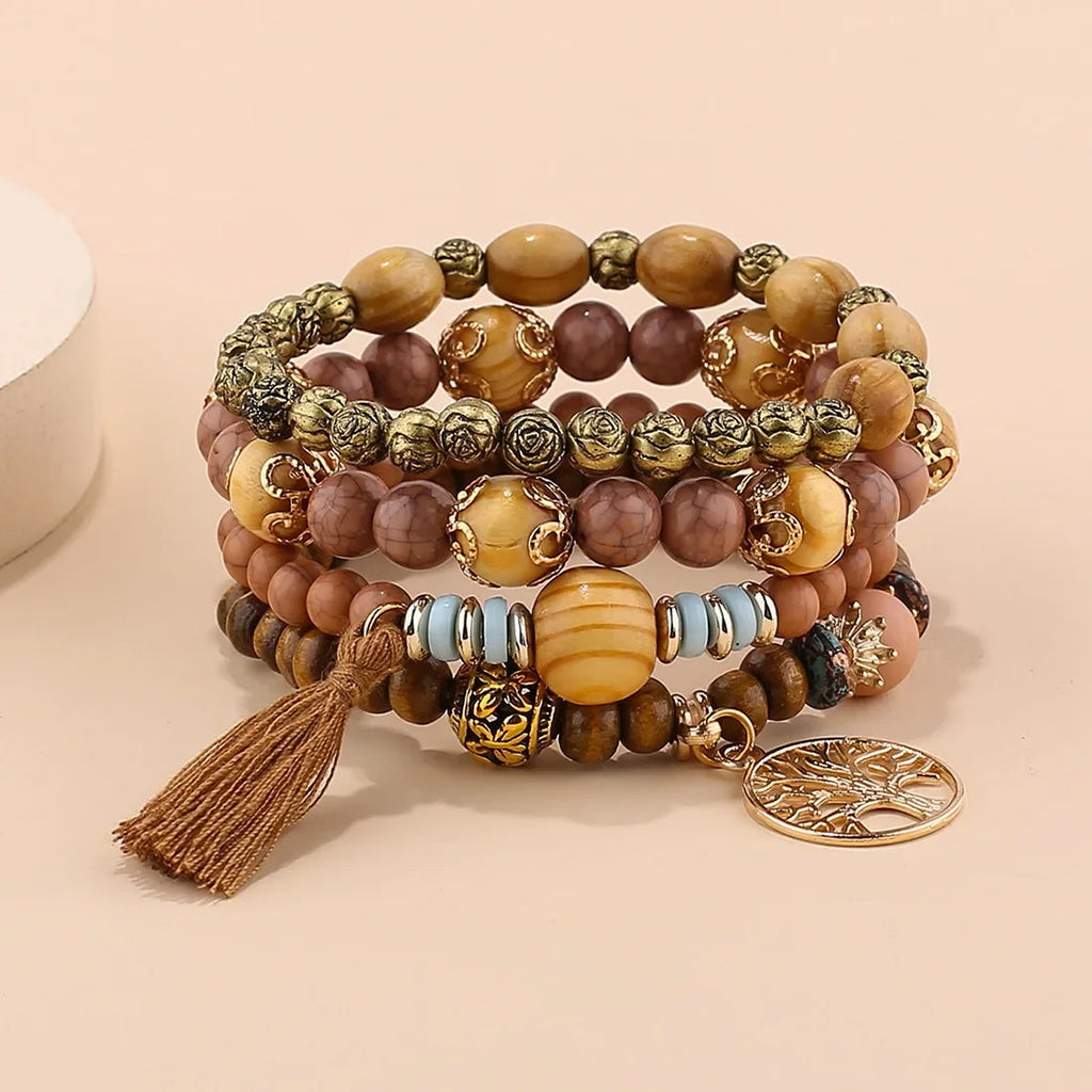 🌿 Tree of Life Charm Bracelet – Boho Unisex Adjustable Bracelet ✨