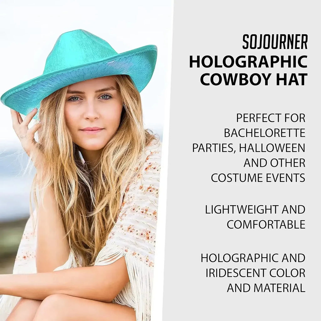 ⭐ ✨ LED Light-Up Cowboy Hat – Colorful Western Party Glow ✨