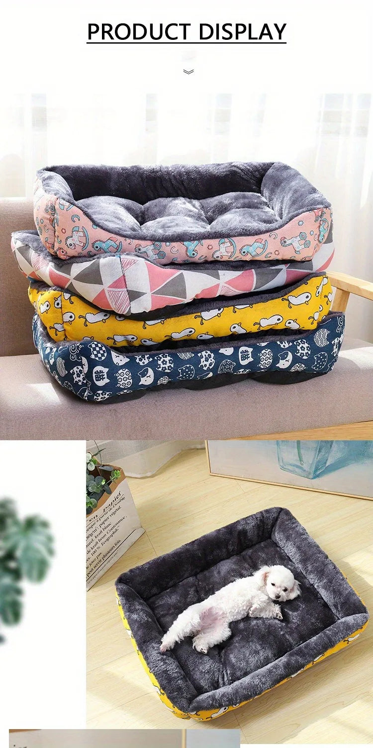 Rectangular Soft Kennel 🛏️ for Dogs and Cats - Ultra Comfort • Sizes S-XXL • 3 Colours