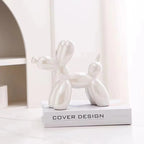 ✨ Balloon Dog Mini Sculpture – 11cm Ceramic Desk Ornament 🐶🎈