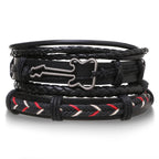 🔥 Men’s Leather Bracelet Collection – Multi-Style Modern Designs 🖤✨