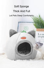 🐱 Cozy Igloo Cat & Small Dog Bed with Cute Ears – Soft, Warm & Secure Den 🛏️✨