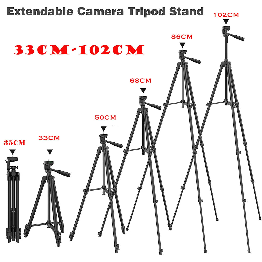 📸 Lightweight 103cm Tripod with Bluetooth Remote – 360° Panoramic Phone/Camera Stand for TikTok, Vlogs & Photography
