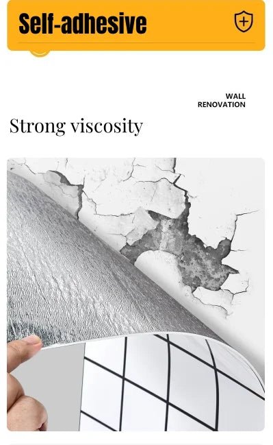 ✨ Marble-Effect Peel & Stick Wall Wallpaper – Thick Foam, Waterproof, 40cm Width | Luxury Home Decor ✨