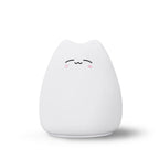Cute Cat Baby Night Light 🐱✨ – 7 Colours, Touch, Soft Silicone • USB Rechargeable