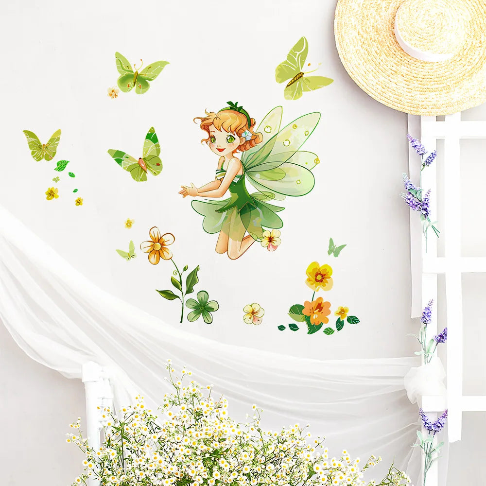 🌿 Wall Art Stickers – Nature Window Views & Hanging Décor 🌼🕊️