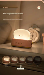 🧡 Toast Maker Night Light –Rechargeable Creative Night Lamp (Pink / Green)