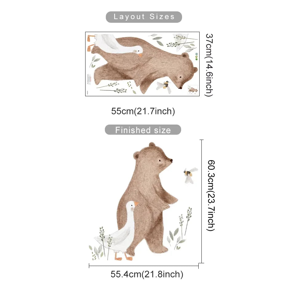 🌈✨ Cute Cartoon Wall Stickers for Kids’ Room (28 Variants)