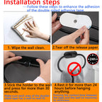 Stainless Steel Adhesive Towel Rack – Silver / Black / Gold 🚿✨