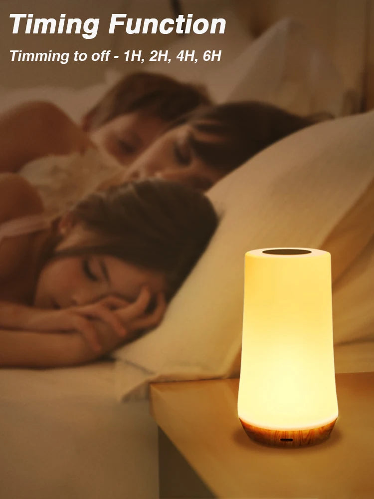 RGB Lamp 13 Colours • Touch & Remote Control • Rechargeable – Dimmable Bedside Light