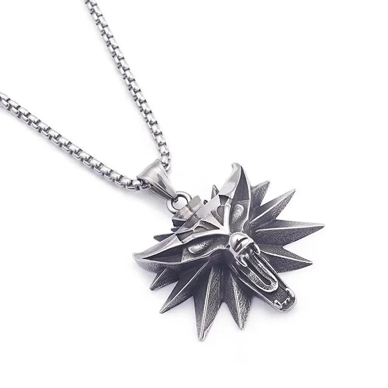 🐺 Men’s Wolf Pendant Necklace – Bold Nordic Style Jewelry