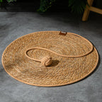 🐱 Scratch & Play Round Cat Mat — Natural Sisal Fun Pad
