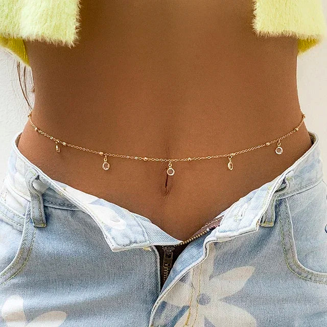 🌟 Double-Layer Pearl Waist Chain – Elegant Body Jewelry for Women ✨💎