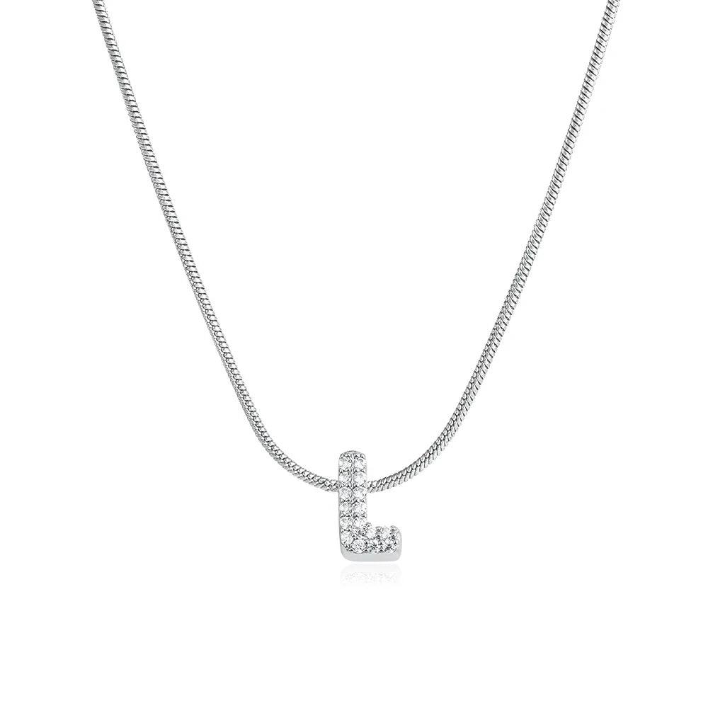 ✨ Alphabet Initial Pendant Necklace (Gold & Silver) ✨