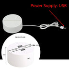 💡 3D Visual Illusion Night Light – LED Desk Lamp