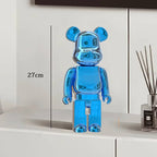 🧸✨ Graffiti Bear Resin Statue – 27cm Artistic Decor Figurine