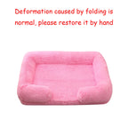 Soft Square Kennet for Dogs and Cats - Plush Bed with Removable Cushion 🐾✨