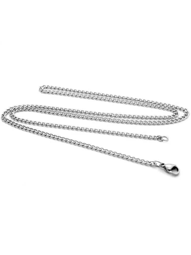 Men’s Sleek Steel Chain Necklace (Black / Silver / Gold) 🔗✨