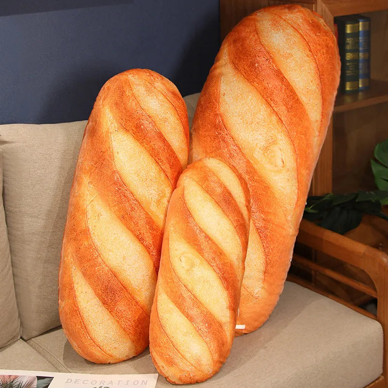 🥖 Cute French Baguette Plush – Soft & Funny Bread Pillow