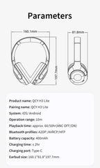🎧 Wireless Headphones 5.3 – Foldable Stereo Headset with 60H Playtime & Deep Bass 🎶