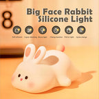 Cute Silicone Night Light – Ricaricabile & Touch | Fox 🦊, Rabbit 🐰, Penguin 🐧, Giraffe 🦒, Slot 🦥, Nylon 🌙, Flamingo 🦩