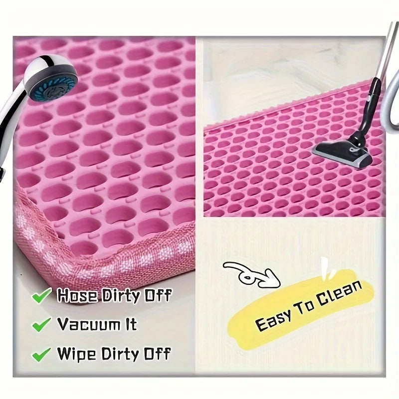 Double-Layer Cat Litter Trapper Mat 🐾 | Waterproof, Easy-Clean & Anti-Scatter