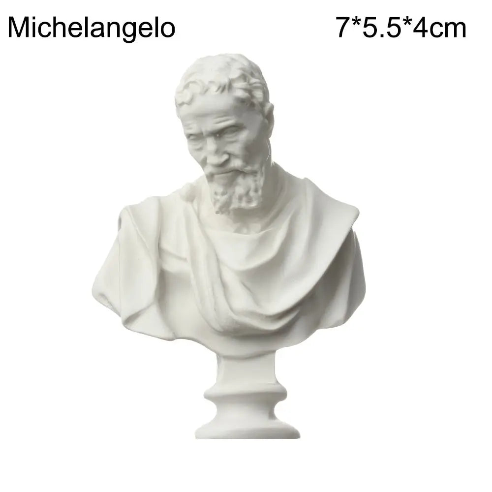 🌟 “Mini Classical Bust Statues – Art Legends Collection 🎨✨”