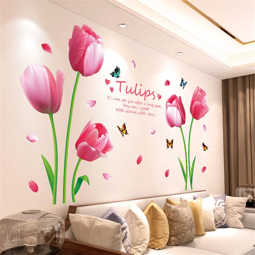 🌿✨ Aesthetic Floral & Nature Wall Stickers | DIY Home Decor – 20 Designs 🌸🦋