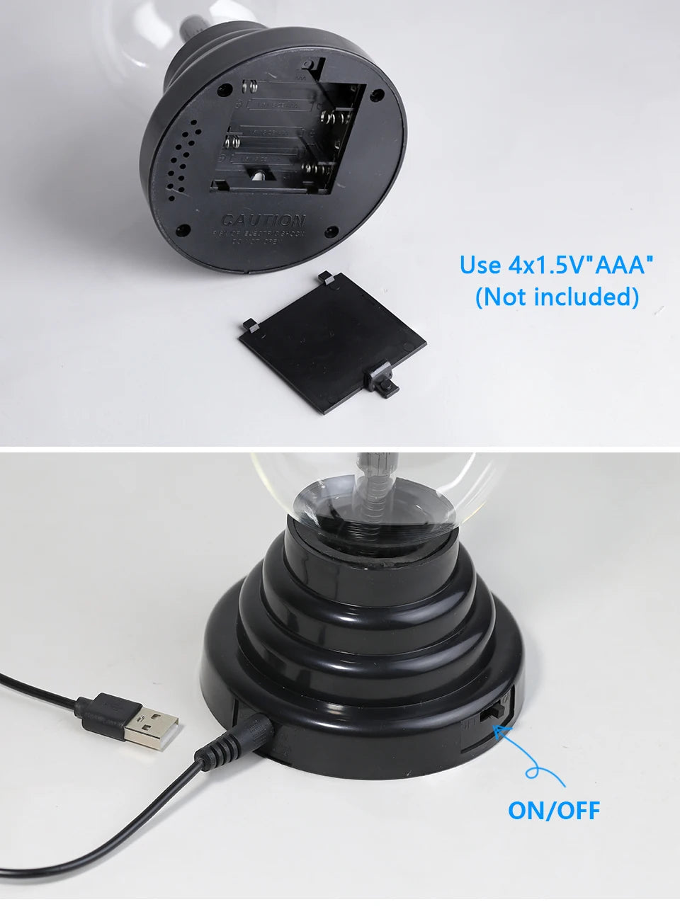 🔮 Magic Crystal Plasma Ball Lamp - Decorative Plasma Lamp | 3D Electric Effect | Atmospheric Night Light