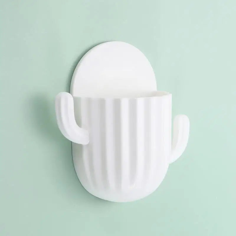 Cactus Wall Holder 🌵 - Toothbrush Holder / Multi-purpose Remote Control Holder