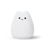 Cute Cat Baby Night Light 🐱✨ – 7 Colours, Touch, Soft Silicone • USB Rechargeable