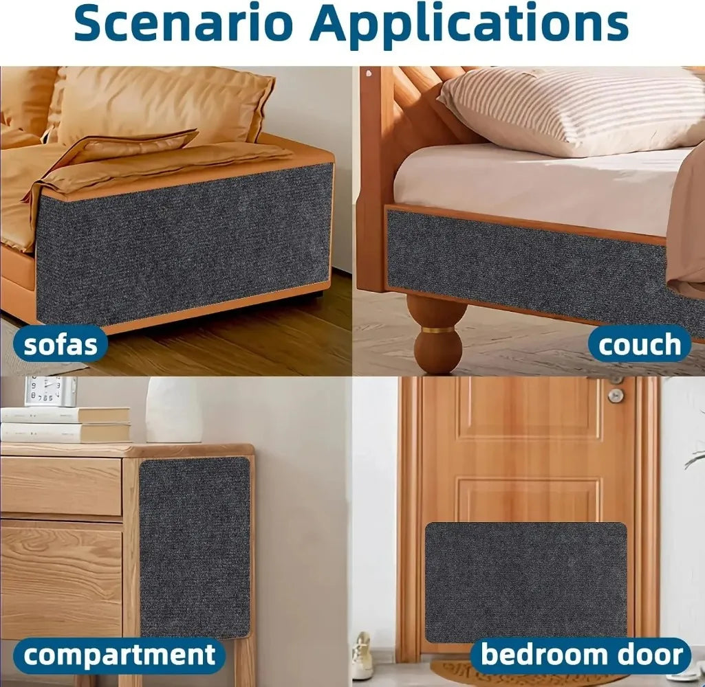 🐾 Universal Cat Scratching Mat – Wall, Furniture & Floor Protector