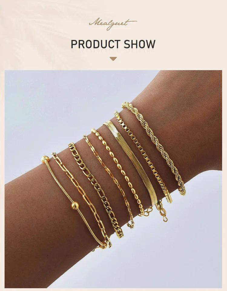 ✨ Elegant Minimalist Gold Bracelet – Women’s Delicate Jewelry ✨
