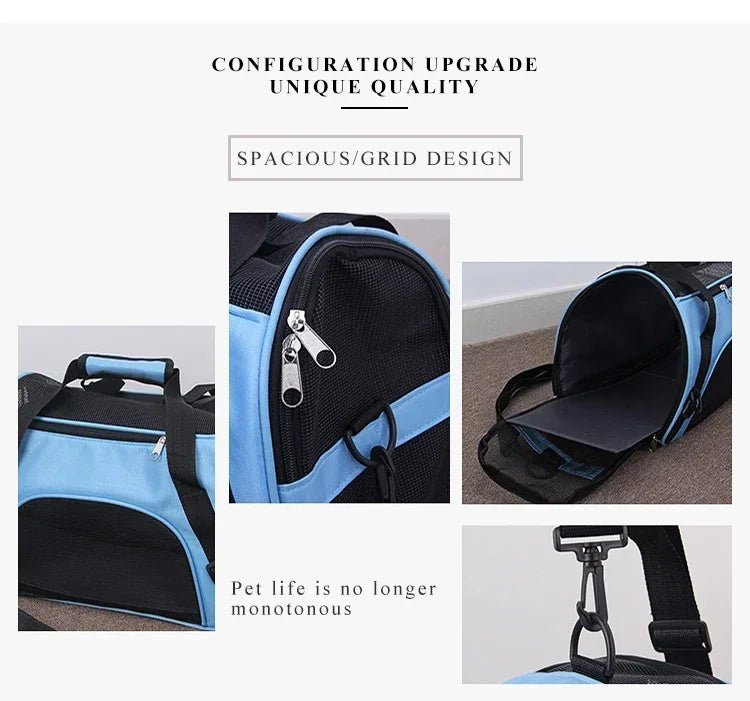 🐾 Soft Canvas Pet Carrier – Lightweight & Breathable Travel Bag